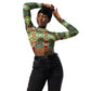 DMV 0942 Avant Garde Artsy Recycled long-sleeve crop top