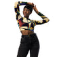 DMV 0666 Retro Art Recycled long-sleeve crop top