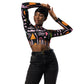 DMV 0634 Boho Recycled long-sleeve crop top