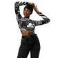 DMV 0577 Boho Recycled long-sleeve crop top