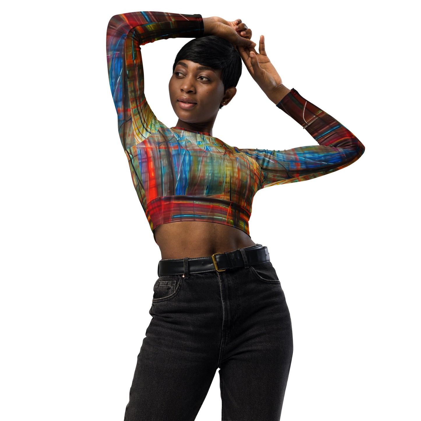 DMV 0646 Avant Garde Recycled long-sleeve crop top