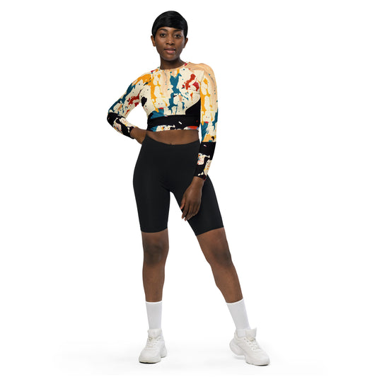 DMV 0218 Avant Garde Recycled long-sleeve crop top