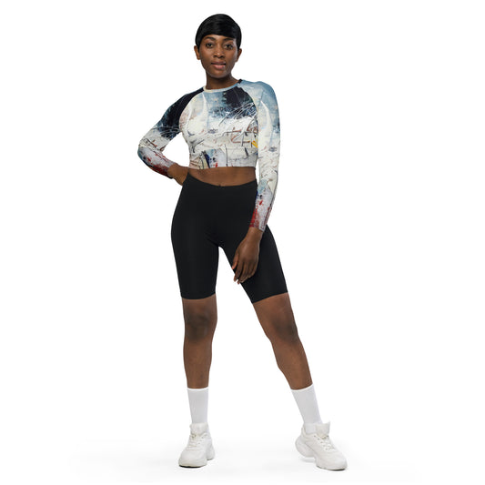 DMV 0240 Avant Garde Recycled long-sleeve crop top