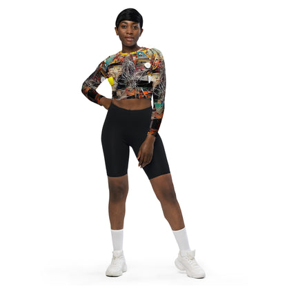 DMV 0271 Avant Garde Recycled long-sleeve crop top