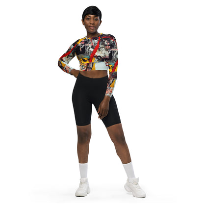 DMV 0272 Avant Garde Recycled long-sleeve crop top