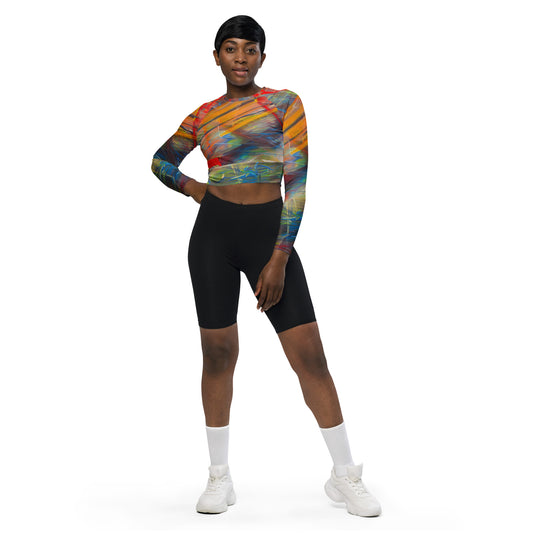 DMV 0248 Avant Garde Recycled long-sleeve crop top