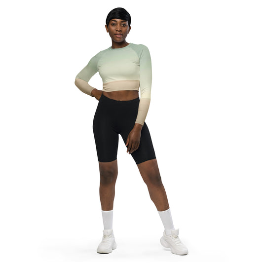 DMV 0252 Avant Garde Recycled long-sleeve crop top