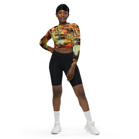 DMV 0132 Avant Garde Recycled long-sleeve crop top