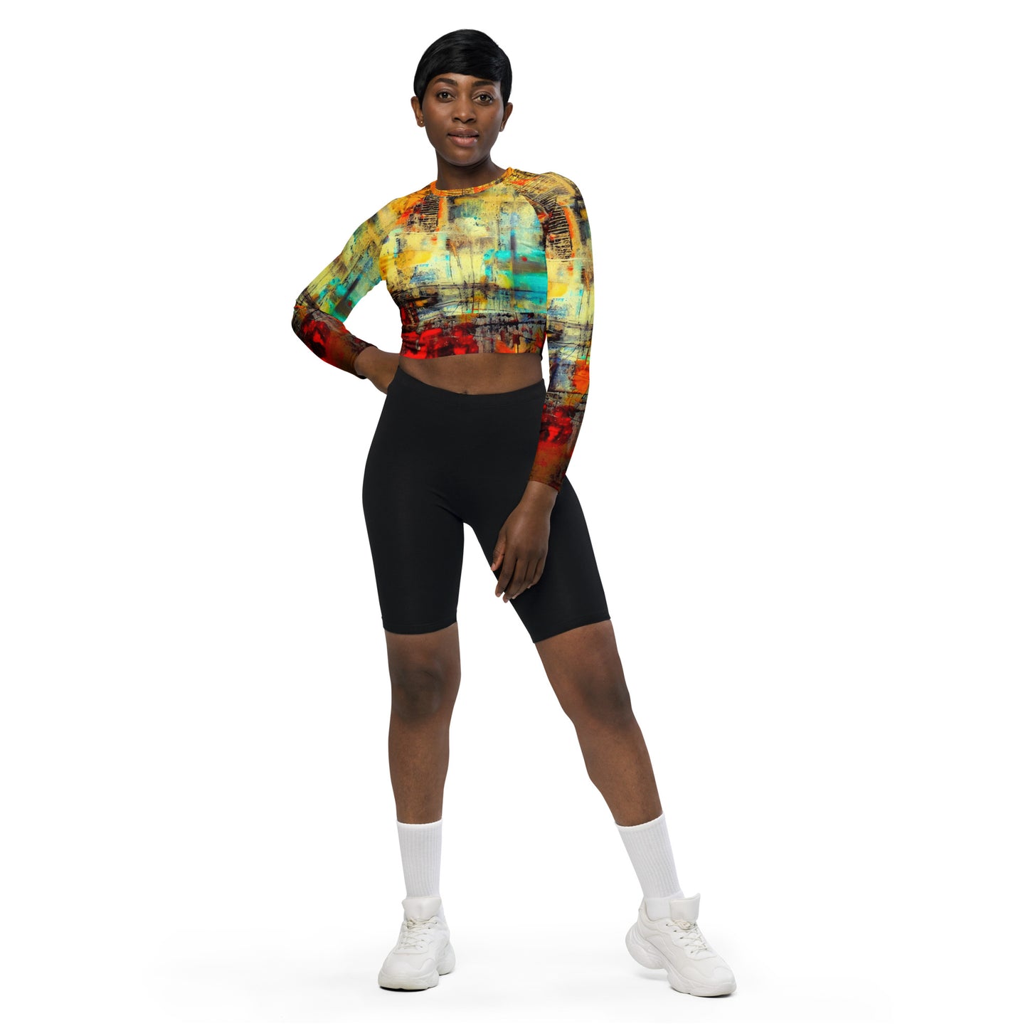 DMV 0279 Avant Garde Recycled long-sleeve crop top