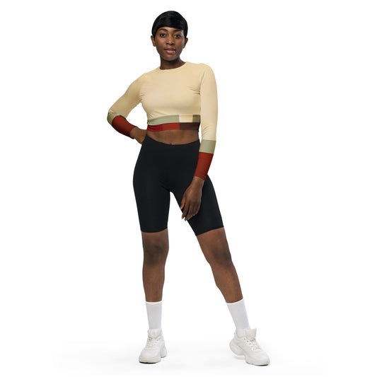 DMV 0267 Avant Garde Recycled long-sleeve crop top