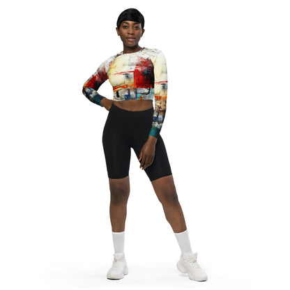 DMV 0263 Avant Garde Recycled long-sleeve crop top