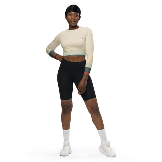 DMV 0403 Avant Garde Recycled long-sleeve crop top