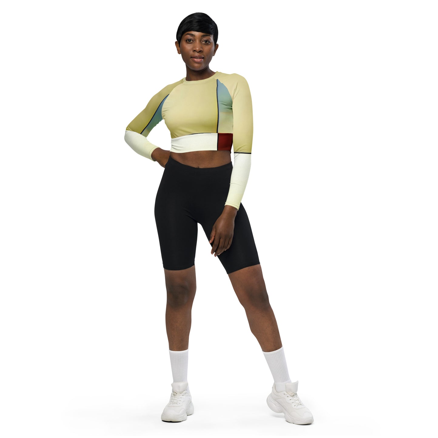 DMV 0177 Avant Garde Recycled long-sleeve crop top