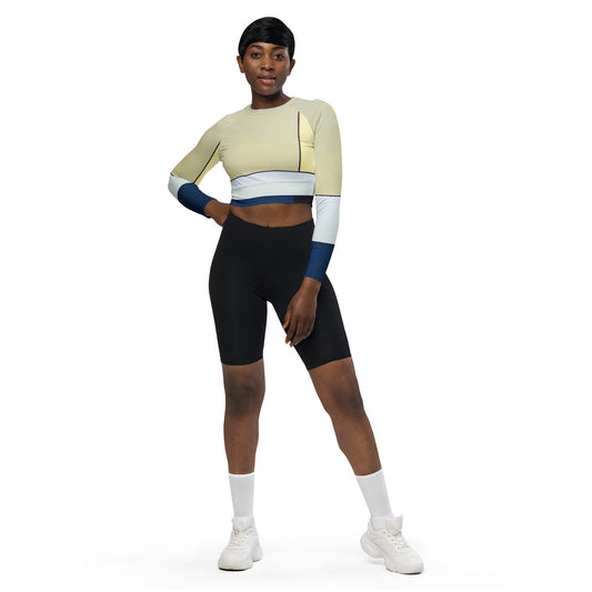 DMV 1347 Avant Garde Recycled long-sleeve crop top