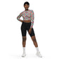 DMV 1399 Vintage Artsy Recycled long-sleeve crop top