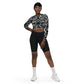 DMV 0318 Boho Recycled long-sleeve crop top