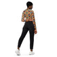 DMV 0040 Vintage Artsy Recycled long-sleeve crop top