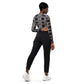 DMV 0058 Conceptual Artsy Recycled long-sleeve crop top