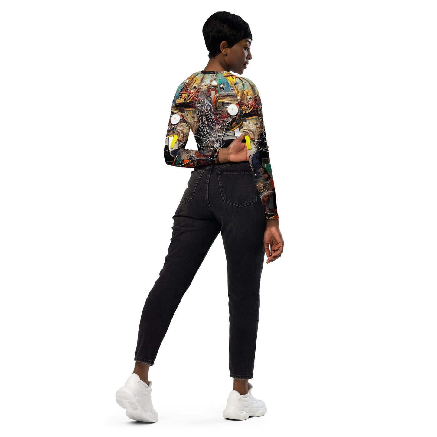 DMV 0271 Avant Garde Recycled long-sleeve crop top