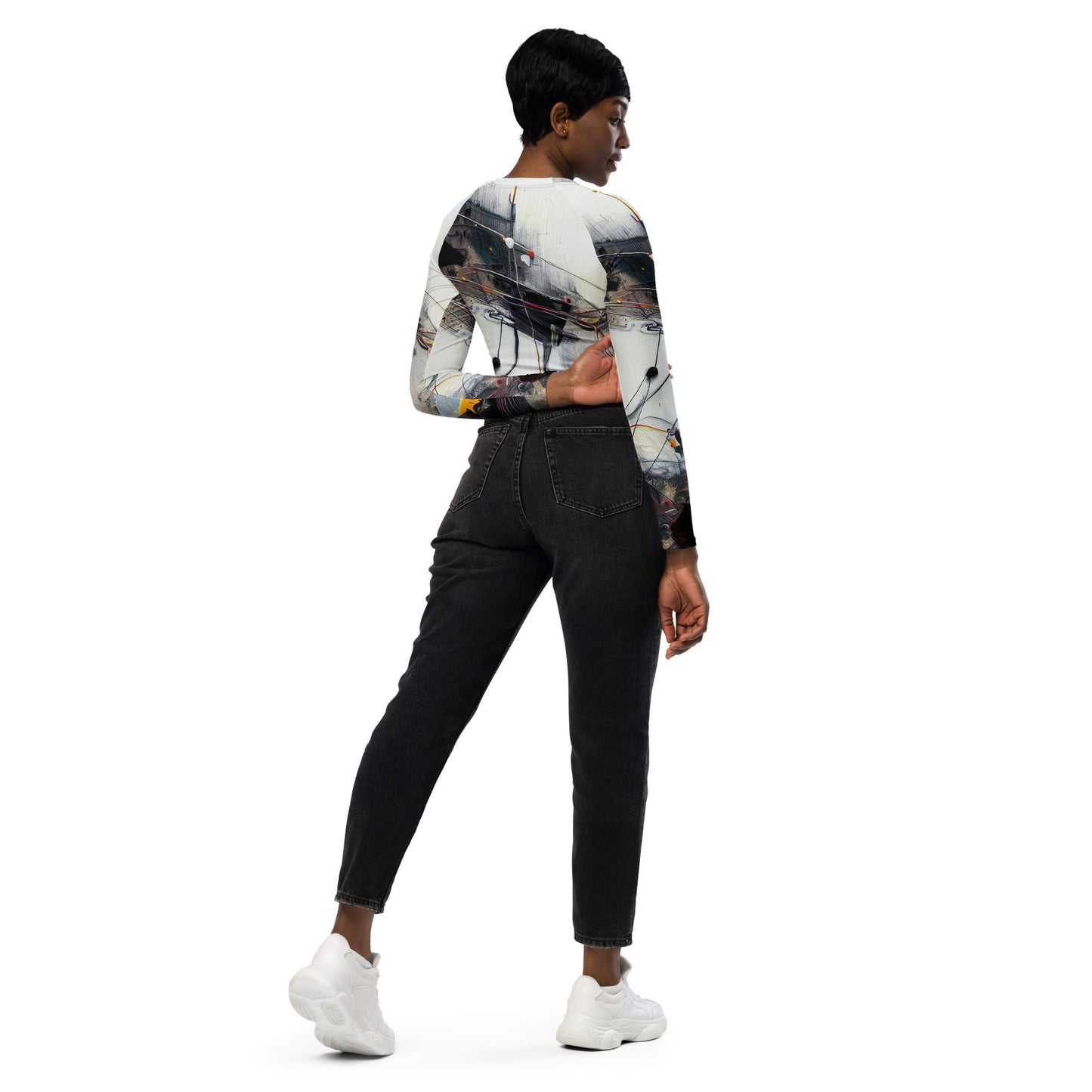 DMV 0126 Avant Garde Recycled long-sleeve crop top