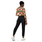 DMV 0129 Classic Boho Recycled long-sleeve crop top