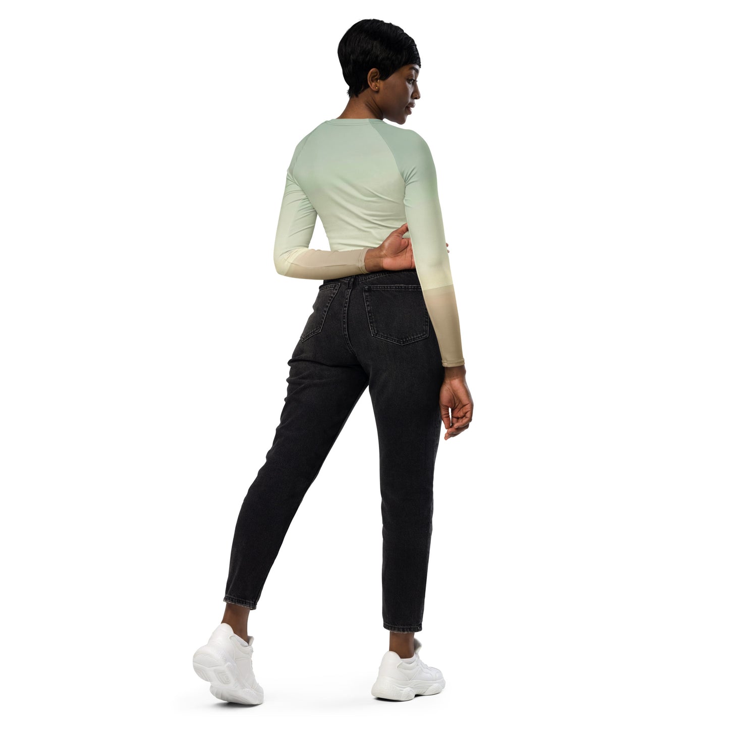 DMV 0252 Avant Garde Recycled long-sleeve crop top