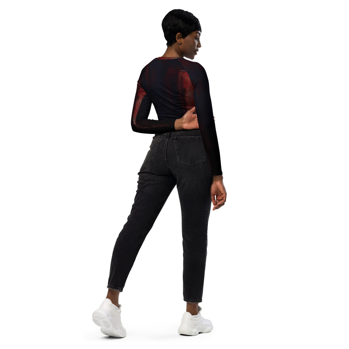 DMV 0092 Avant Garde Recycled long-sleeve crop top