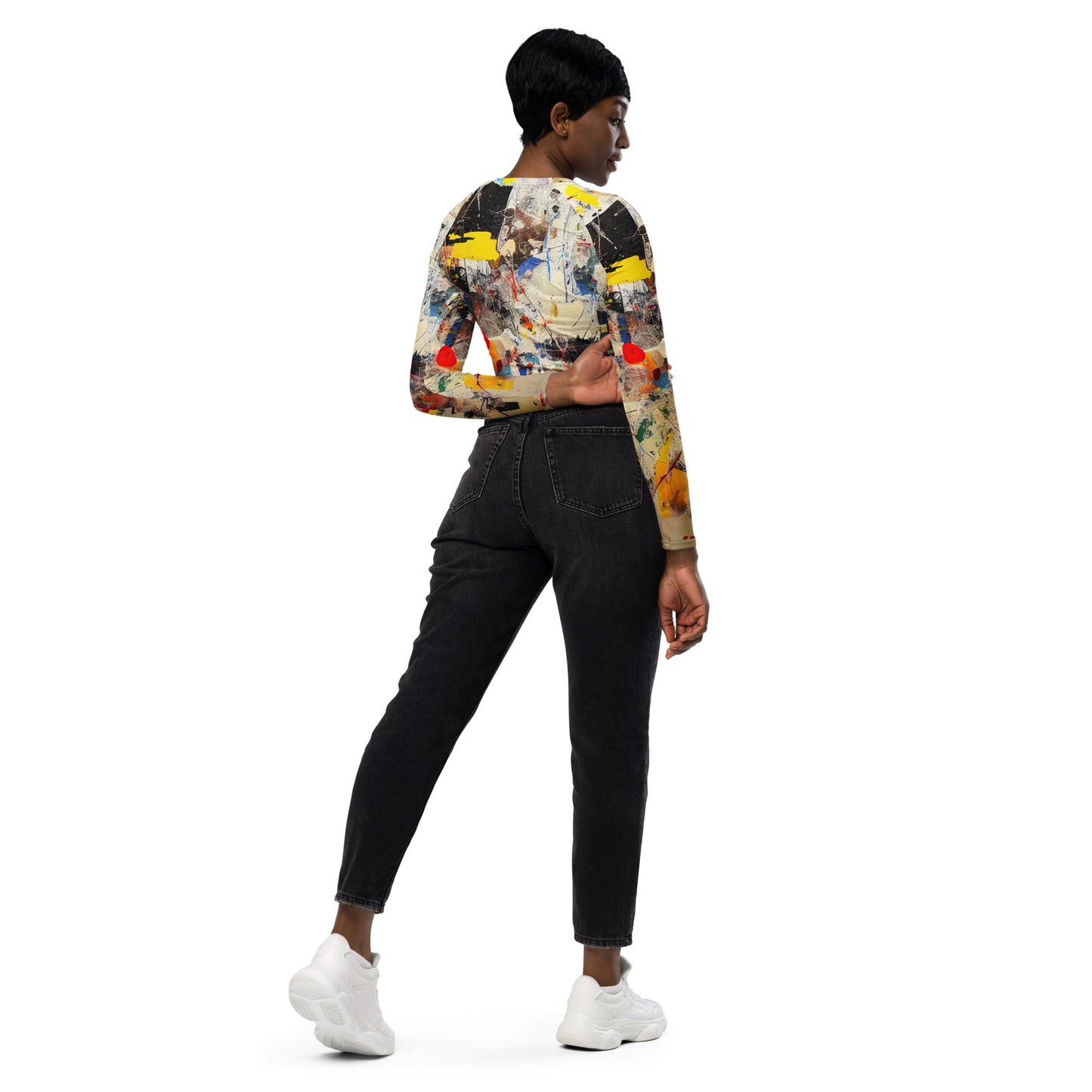 DMV 0100 Avant Garde Recycled long-sleeve crop top