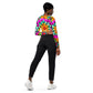 DMV 0250 Floral Recycled long-sleeve crop top