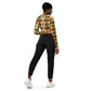 DMV 0123 Chic Boho Recycled long-sleeve crop top