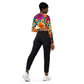 DMV 0259 Floral Recycled long-sleeve crop top