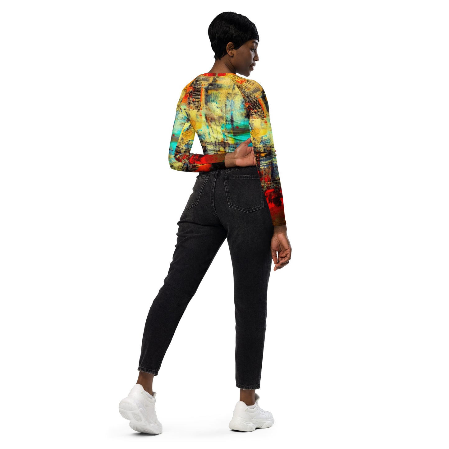 DMV 0279 Avant Garde Recycled long-sleeve crop top