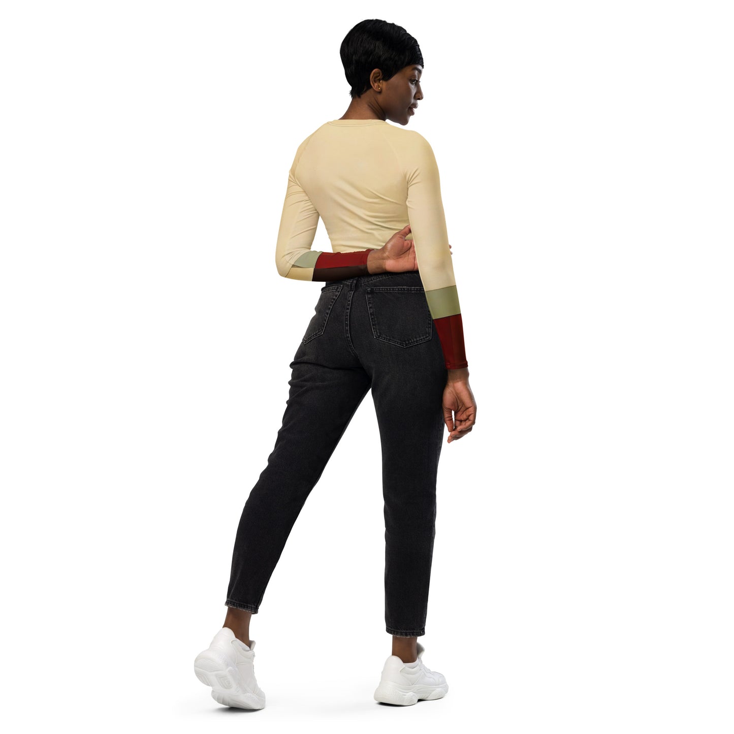 DMV 0267 Avant Garde Recycled long-sleeve crop top