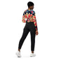 DMV 1525 Floral Recycled long-sleeve crop top