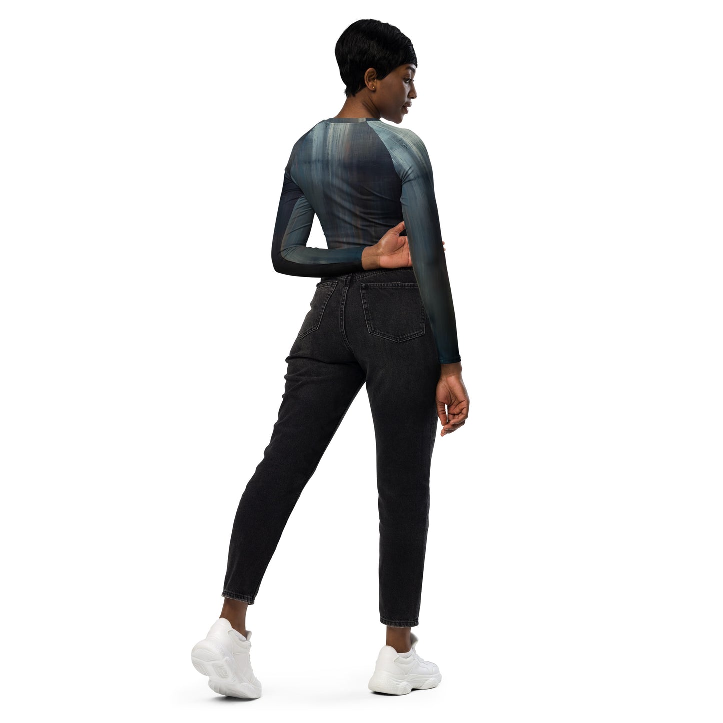 DMV 0173 Avant Garde Recycled long-sleeve crop top