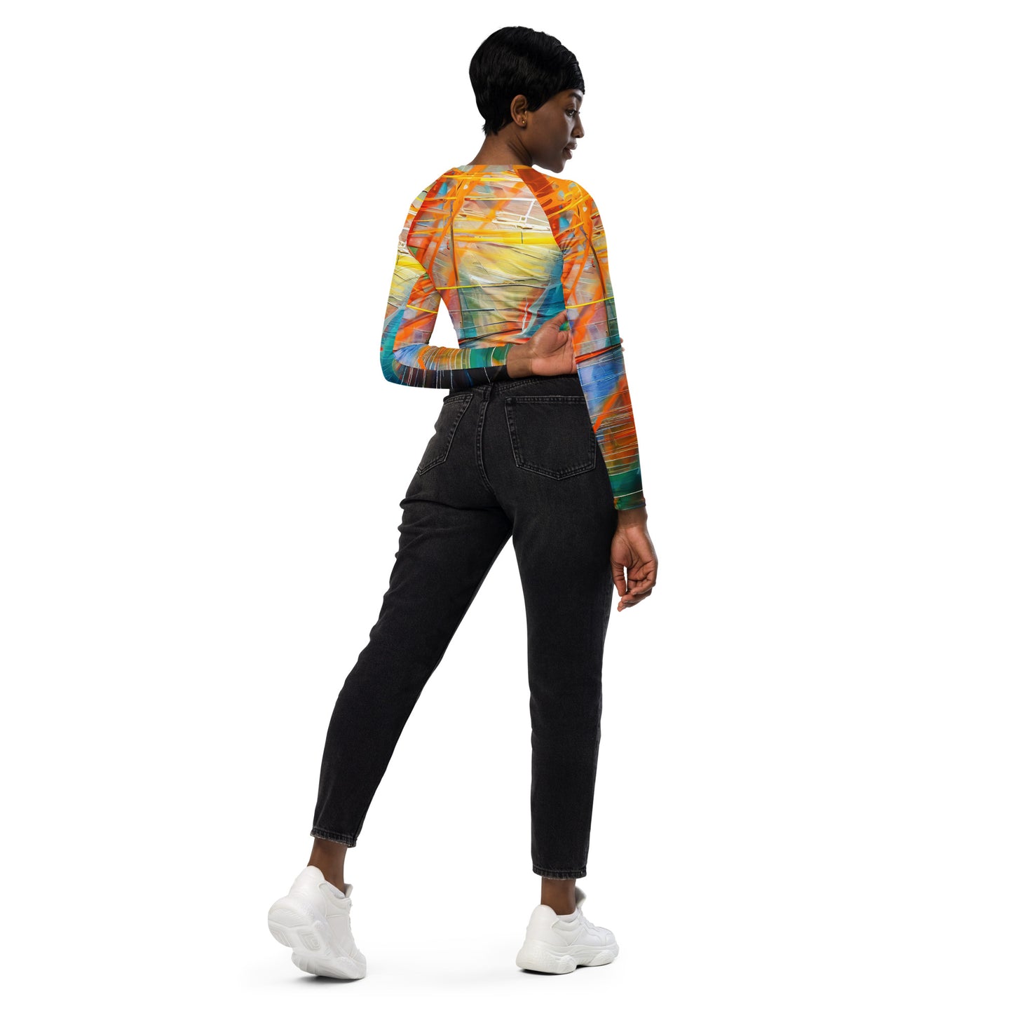 DMV 1346 Avant Garde Recycled long-sleeve crop top