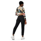 DMV 0508 Abstract Art Recycled long-sleeve crop top