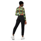 DMV 0942 Avant Garde Artsy Recycled long-sleeve crop top