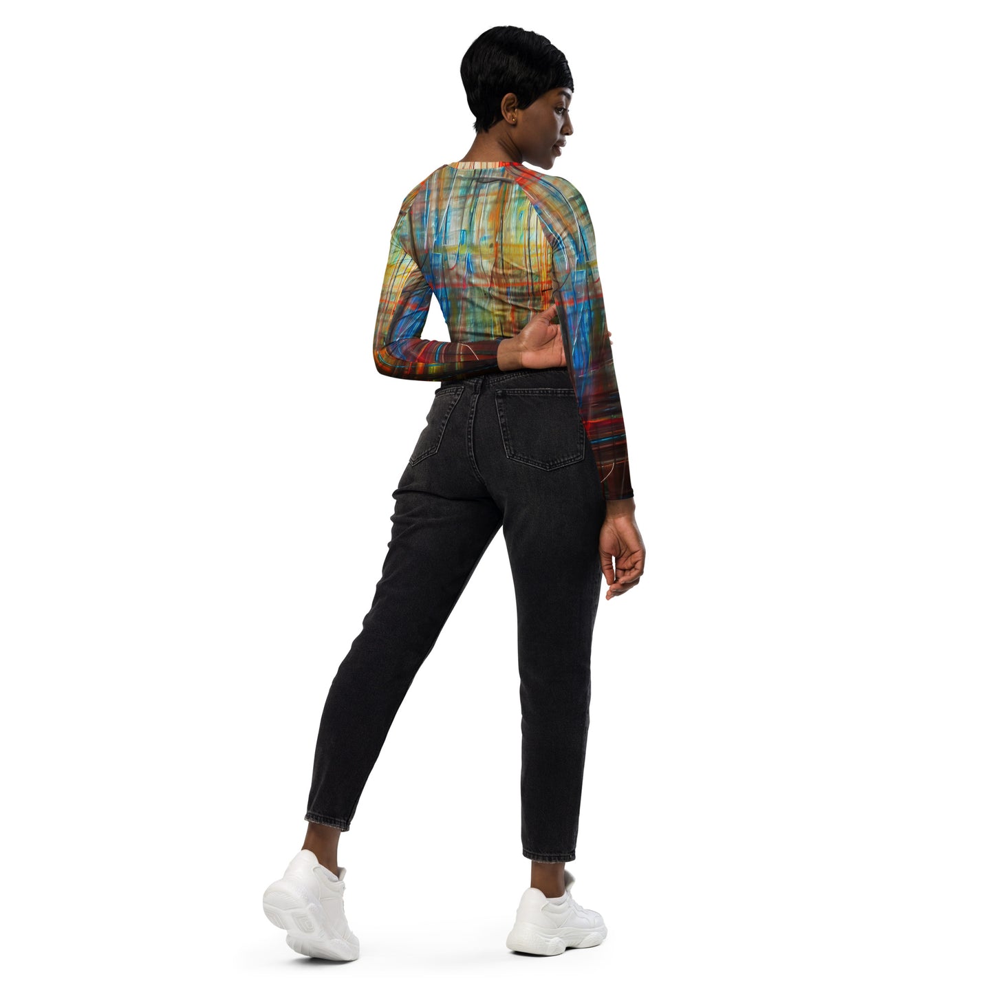 DMV 0646 Avant Garde Recycled long-sleeve crop top