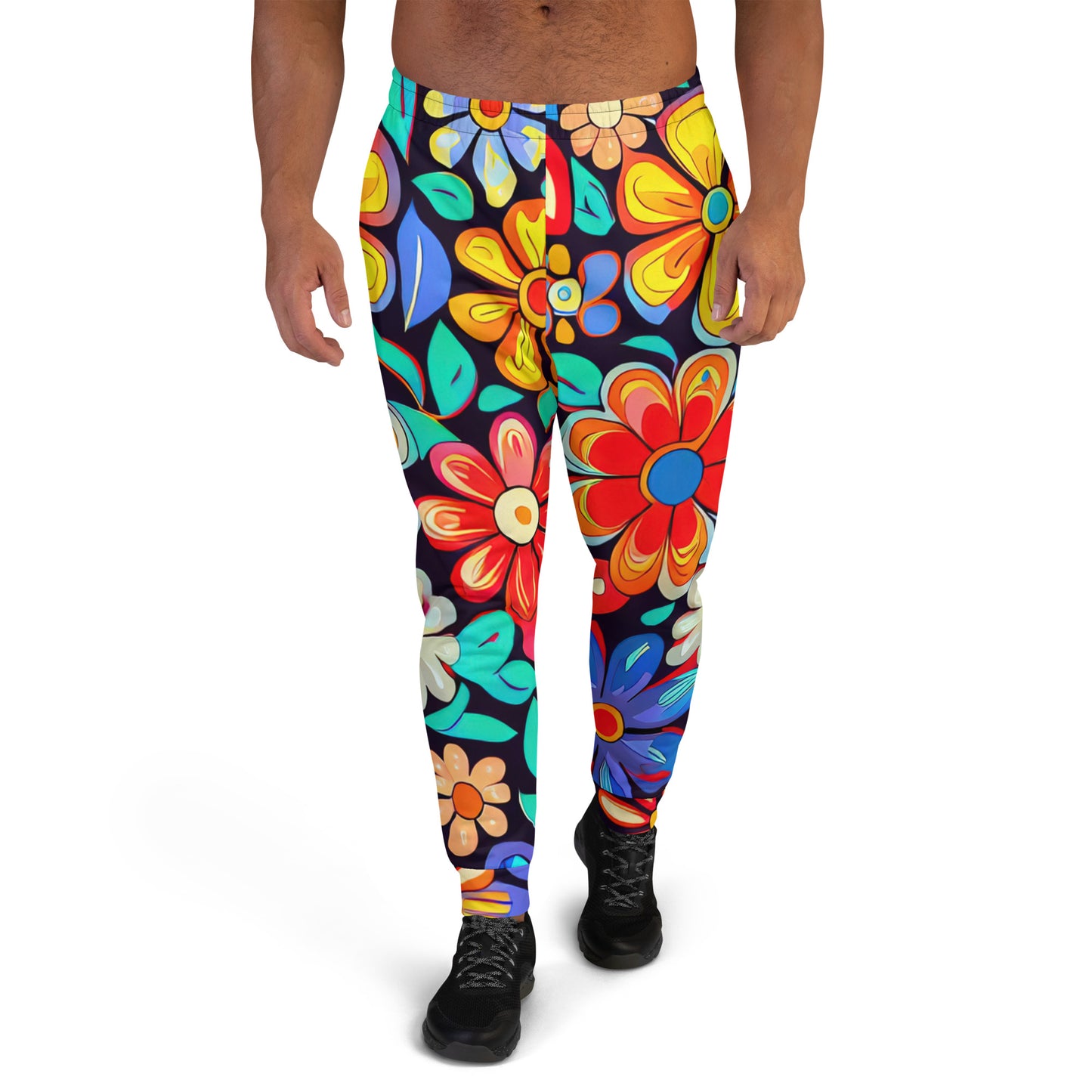 DMV 0257 Floral Men's Joggers