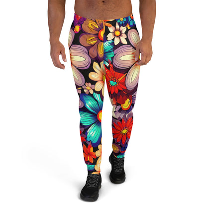 DMV 0197 Floral Men's Joggers