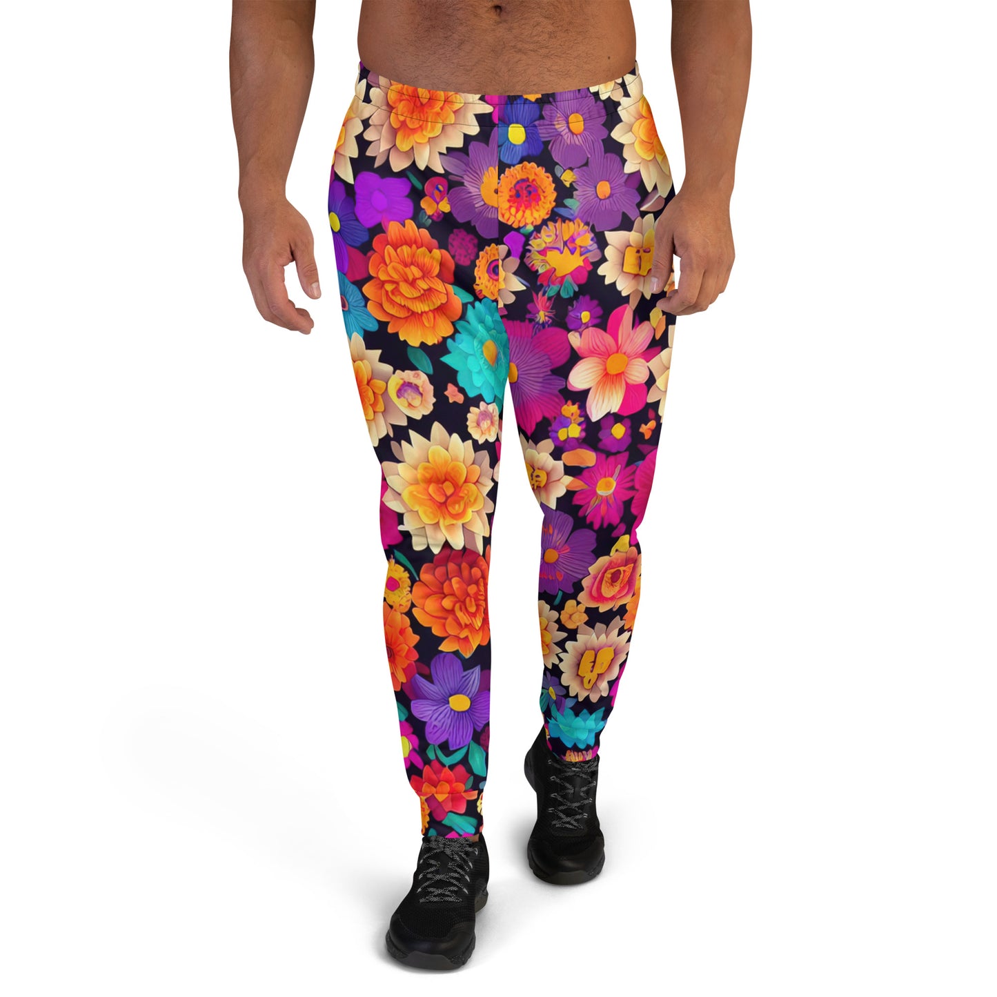 DMV 0192 Floral Men's Joggers