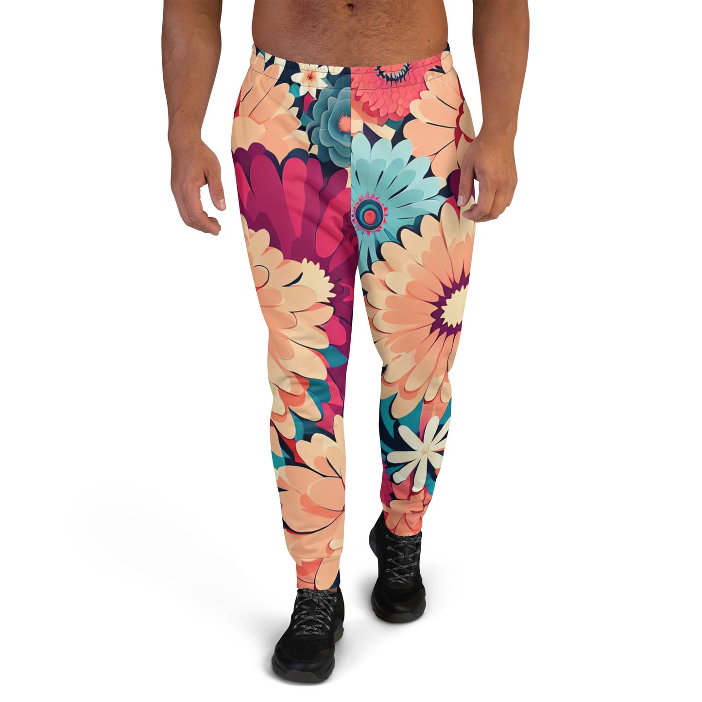 DMV 0293 Floral Men's Joggers