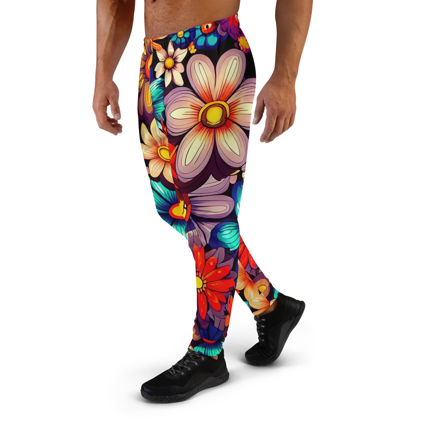 DMV 0197 Floral Men's Joggers