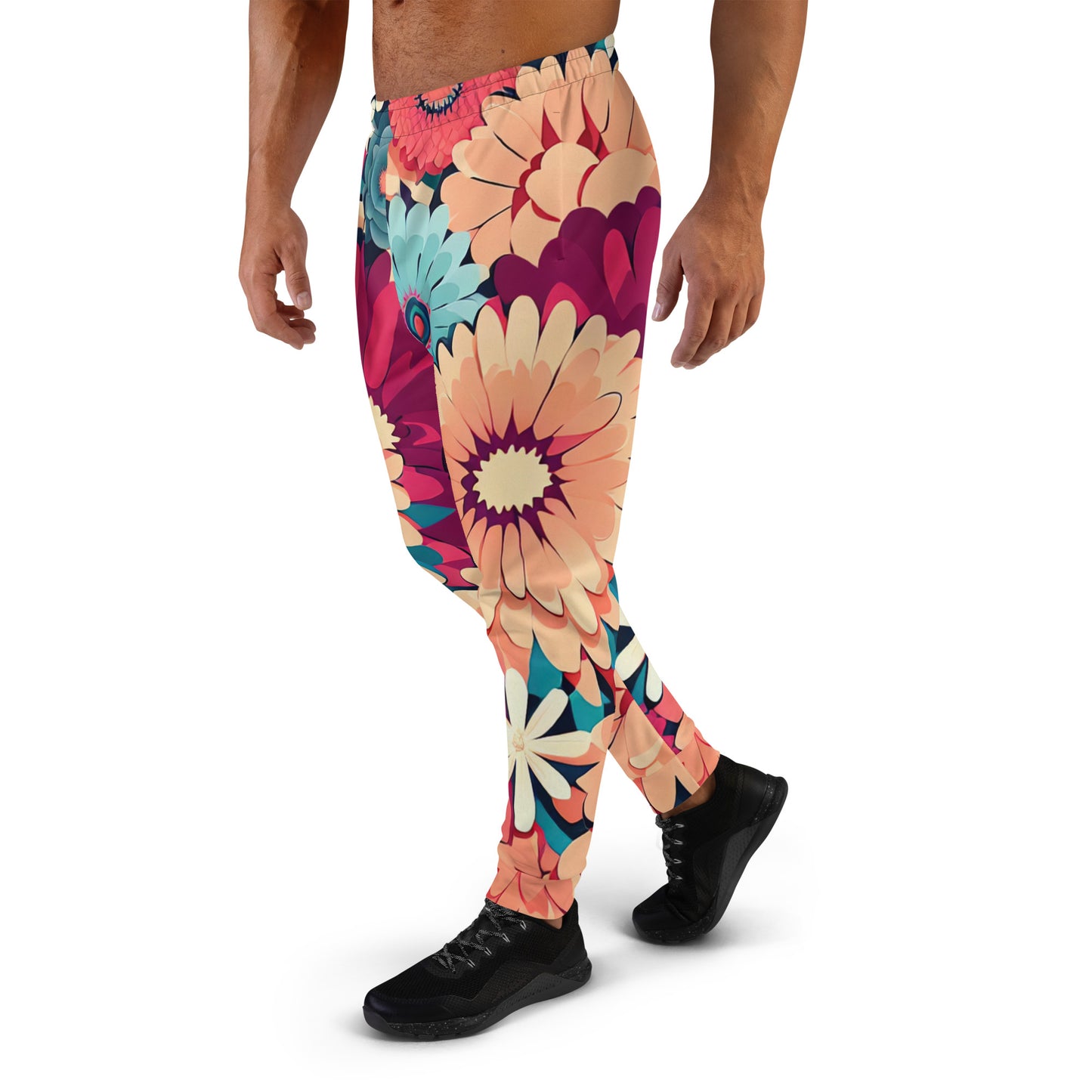 DMV 0293 Floral Men's Joggers