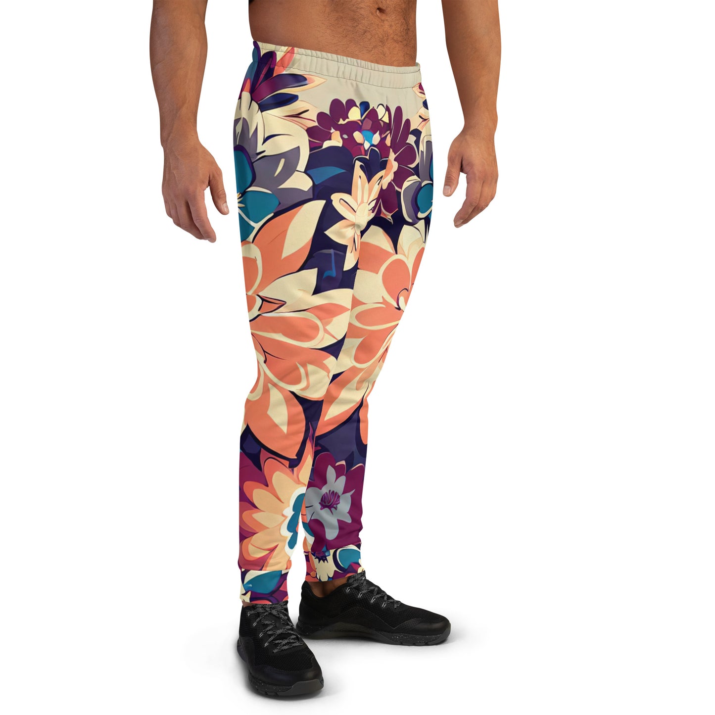 DMV 0253 Floral Men's Joggers