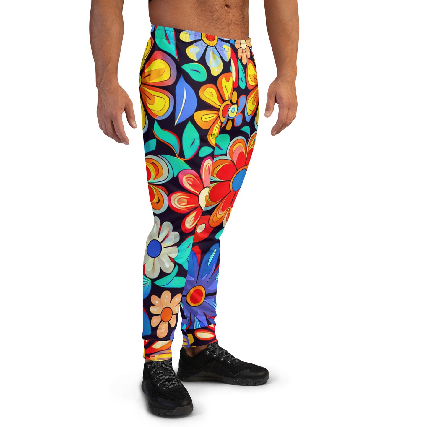 DMV 0257 Floral Men's Joggers