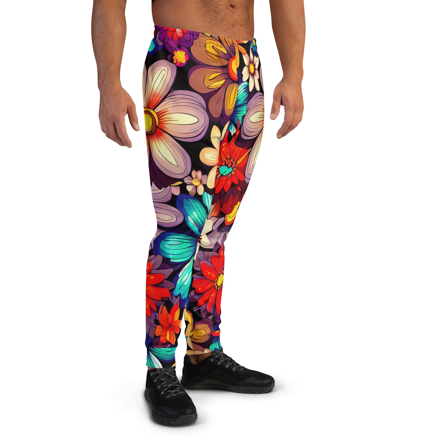 DMV 0197 Floral Men's Joggers