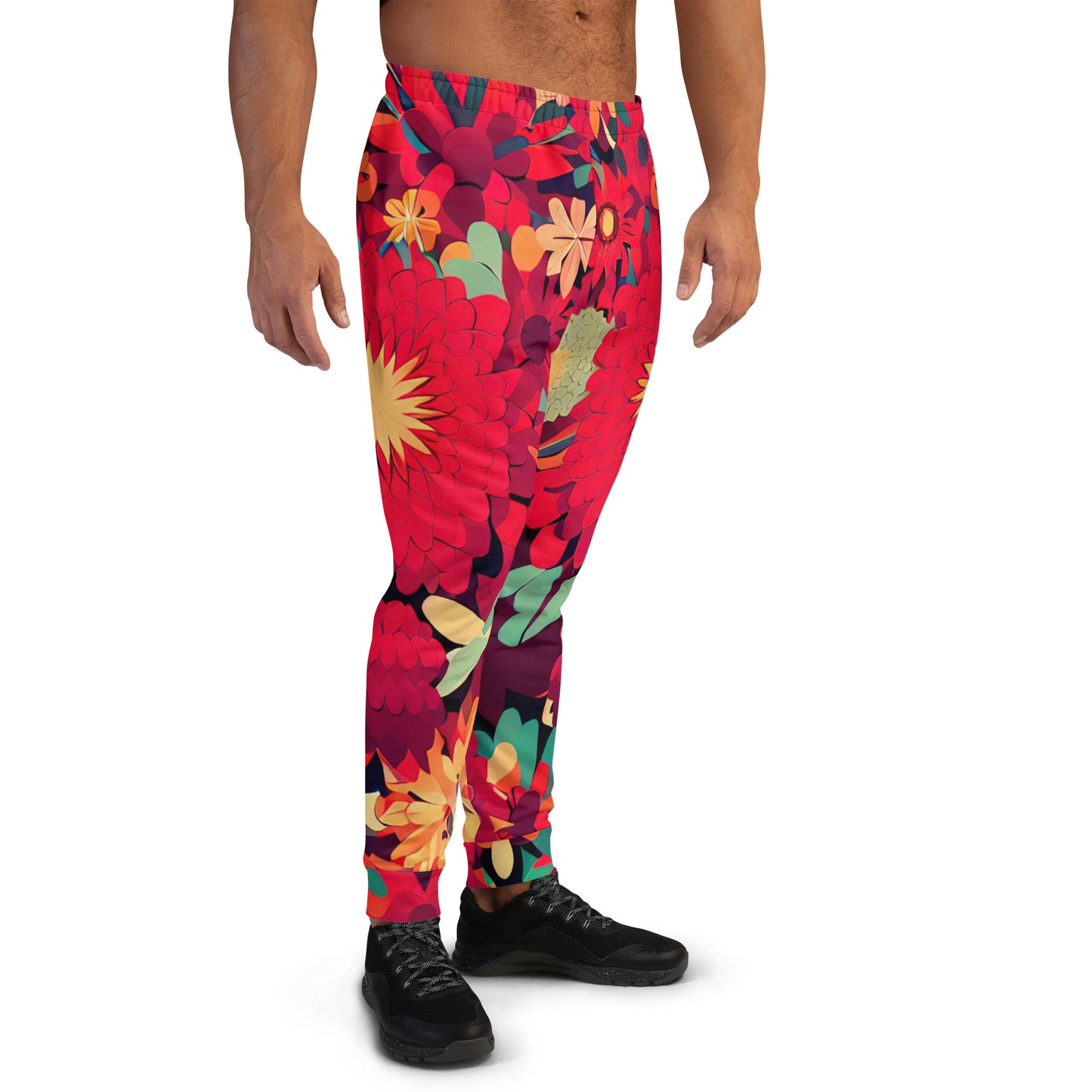 DMV 0485 Floral Men's Joggers