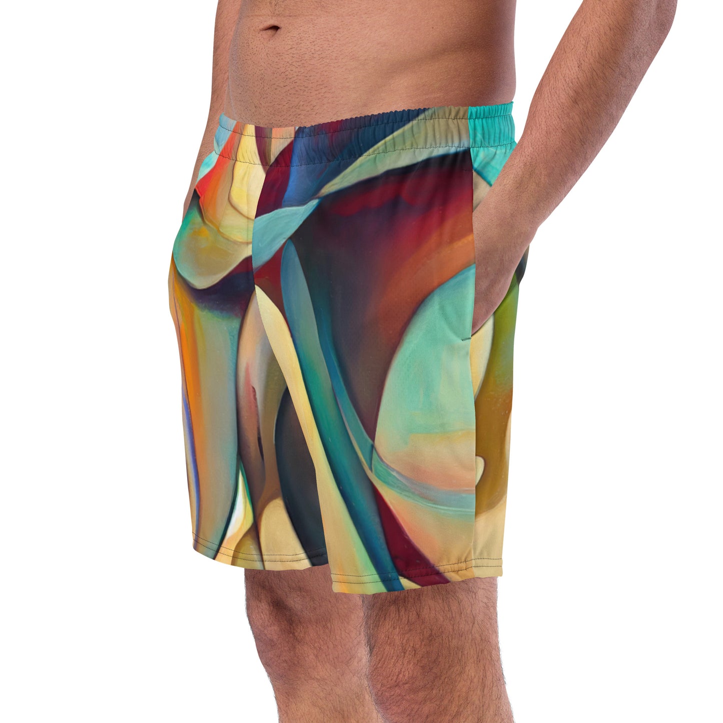 DMV 0243 Abstract Art Men's swim trunks